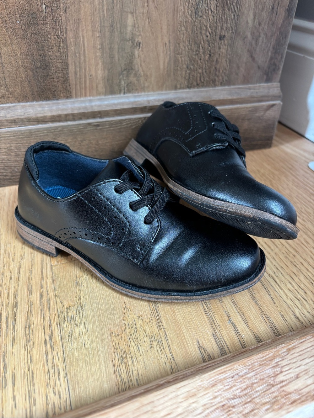 Toddler boys black dress shoes size 11